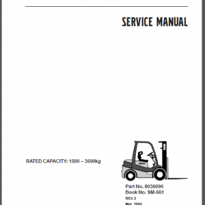 CLARK C15-33(35) D/L/G C15-32C L/G SERVICE MANUAL