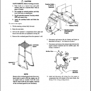 CLARK SM498S CGC, CGP, CDP 20-30 SHOP MANUAL