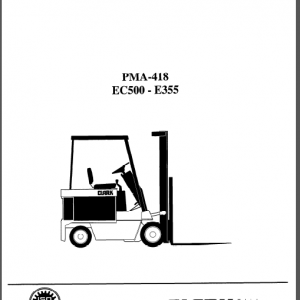 CLARK PMA-418 EC500 - E355 SERVICE MANUAL