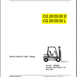 CLARK CQ 20/25/30 D - CQ 20/25/30 L SERVICE MANUAL