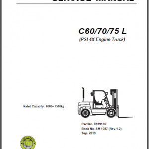 CLARK C60/70/75L SERVICE MANUAL