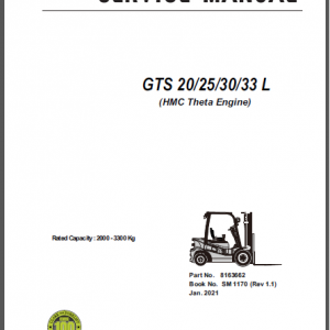 CLARK GTS 20/25/30/33 L SERVICE MANUAL