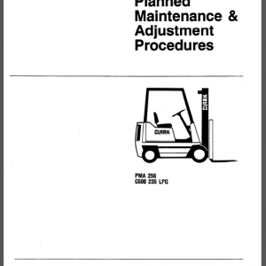 CLARK PMA 256/C500/235 LPG SERVICE MANUAL