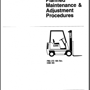 CLARK PMA 273/c500 355 SERVICE MANUAL