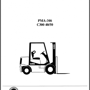 CLARK PMA-346/c300 40/50 SERVICE MANUAL