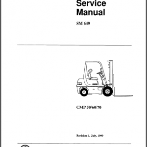 CLARK SM649/CMP50/60/70 SERVICE MANUAL