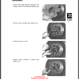 CLARK SM649/CMP50/60/70 SERVICE MANUAL