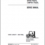 CLARK SF50-75sD/L, CMP50-75sD/L SERVICE MANUAL