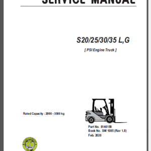 CLARK S20/25/30/35L,G SERVICE MANUAL