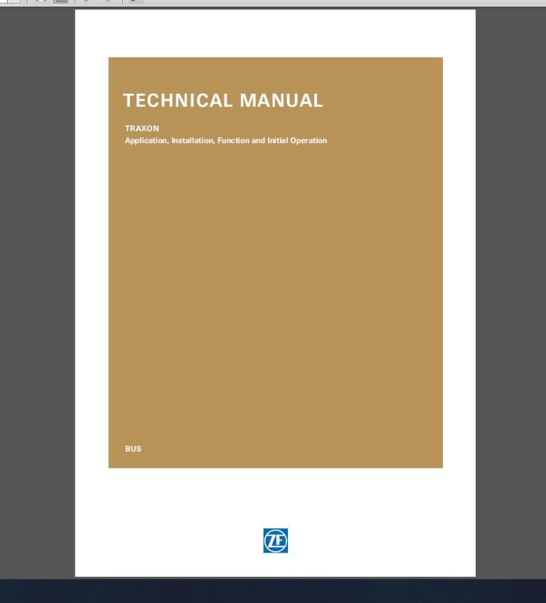 ZF TRAXON MANUALS PDF