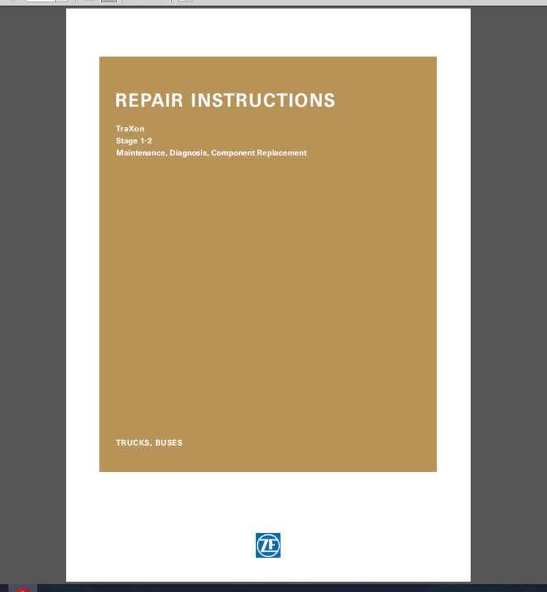 ZF TRAXON MANUALS PDF