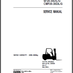 CLARK SF20-30D/L/G, CMP20-30D/L/G SERVICE MANUAL