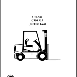 CLARK OH-544, C500 915 SERVICE MANUAL