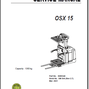 CLARK OSX15 SERVICE MANUAL