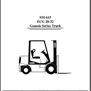 CLARK SM-615, ECG 20-32 SERVICE MANUAL