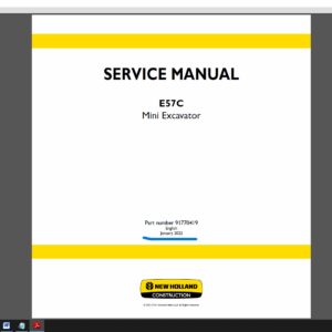 New Holland Service Manual Asia, Middle East, and Africa (New Models)
