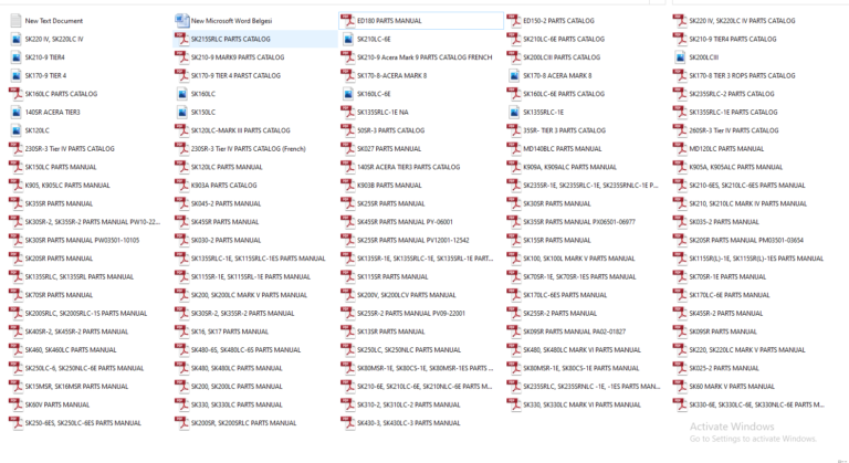 KOBELCO PARTS MANUAL PDF DVD