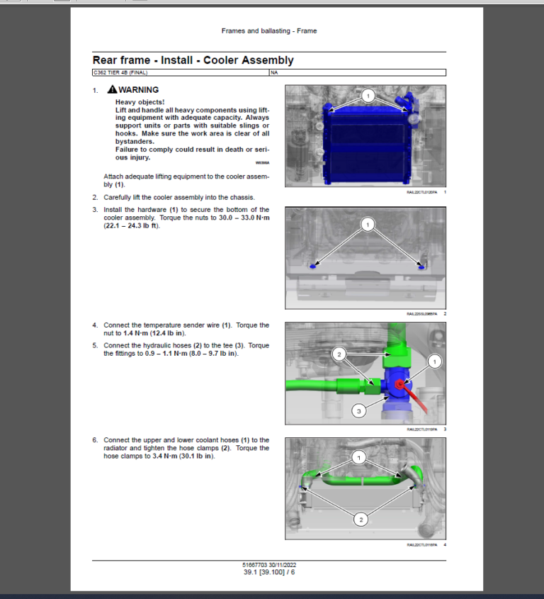 New Holland Service Manual Australia and New Zealand