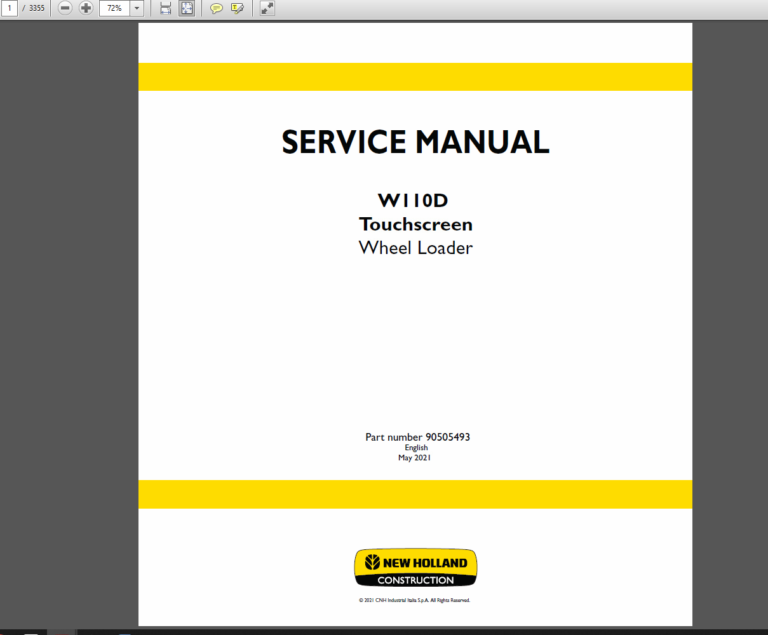 New Holland Service Manual Europe