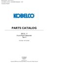 KOBELCO PARTS MANUAL PDF DVD