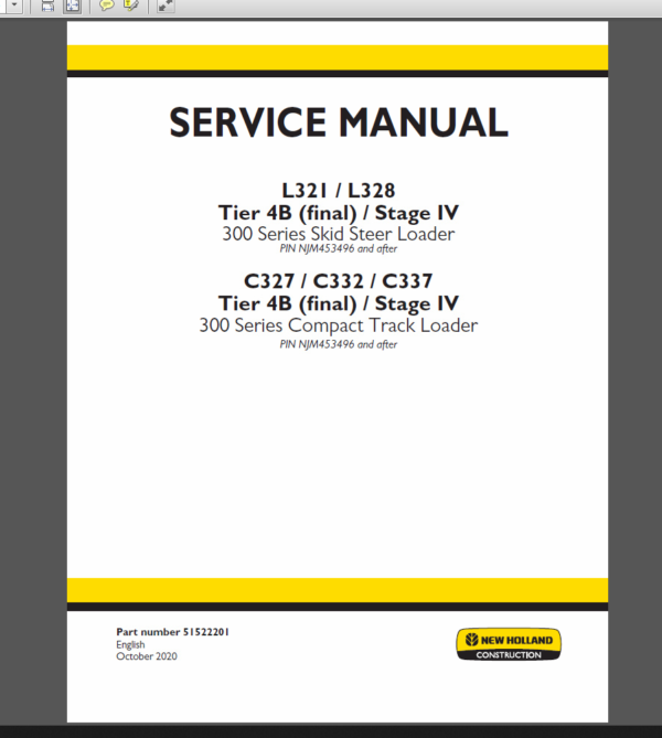 New Holland Service Manual North America