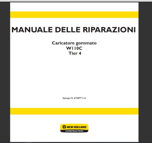 New Holland Service Manual ITALIAN machinecatalogic.com