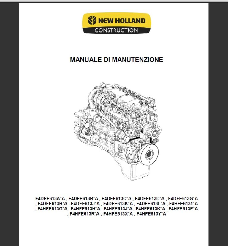 New Holland Service Manual ITALIAN machinecatalogic.com