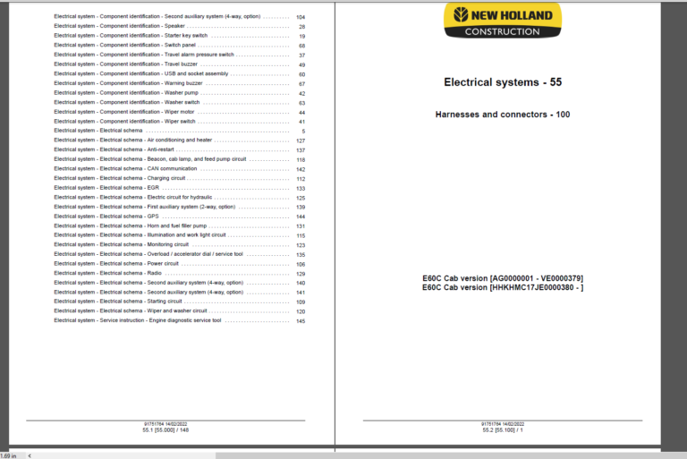 New Holland Service Manual Australia and New Zealand
