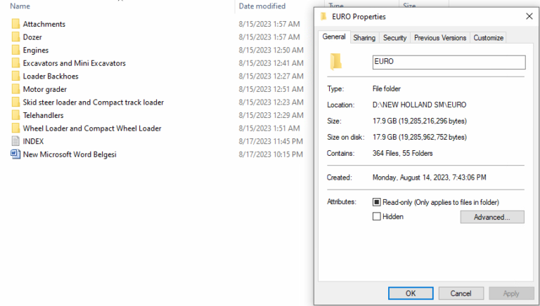 New Holland Service Manual Europe