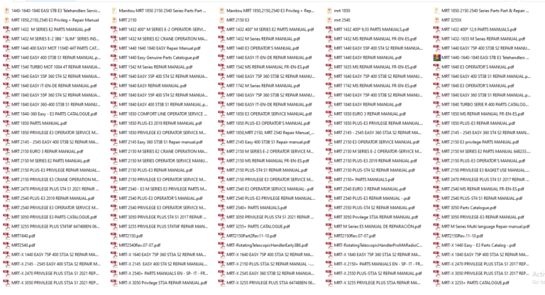 Manitou MRT Series Manual