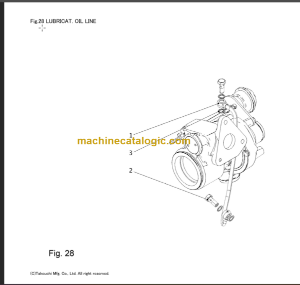 TAKEUCHI TB2150 Compact Excavator Parts Manual Engine