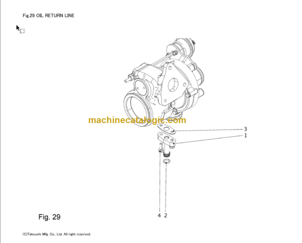 TAKEUCHI TB2150R Compact Excavator Parts Manual