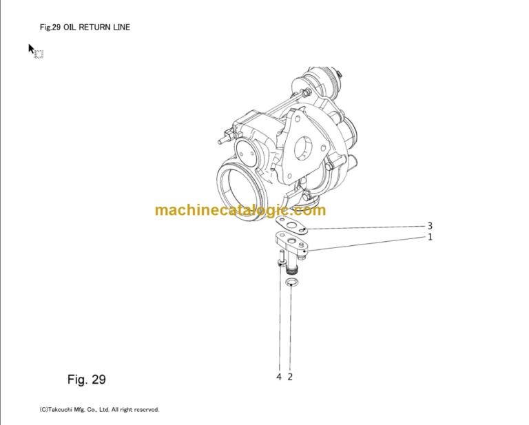 TAKEUCHI TB2150R Compact Excavator Parts Manual