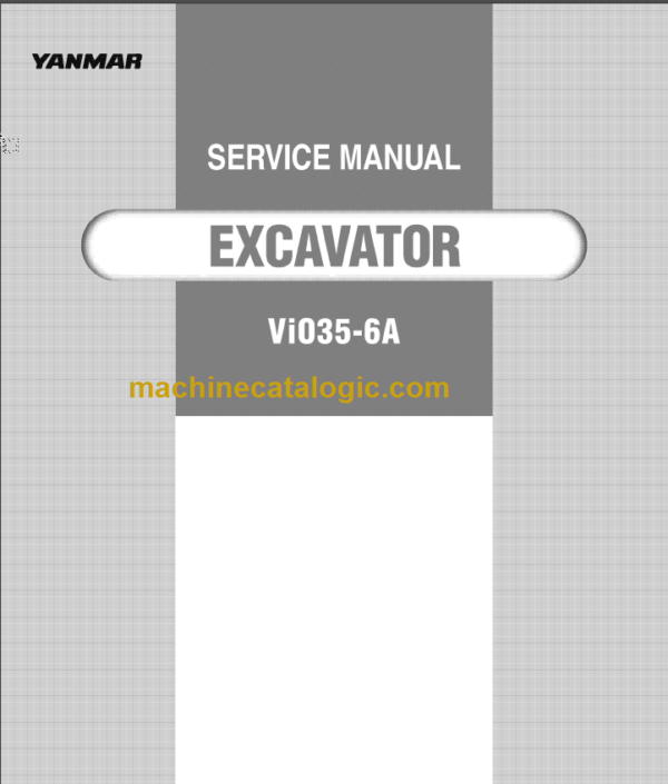 YANMAR ViO35-6A SERVICE MANUAL