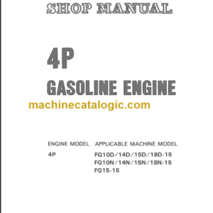 KOMATSU 4P GASOLINE ENGINE SHOP MANUAL