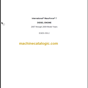 NAVISTAR MAXXFORCE7 EGES3502 DIAGNOSTIC MANUAL