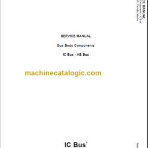 NAVISTAR IC BUS-AE BUS SERVICE MANUAL