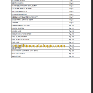 TAKEUCHI TB290 Hydraulic Excavator Parts Manual