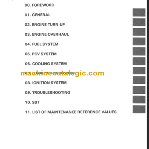 KOMATSU 4P GASOLINE ENGINE SHOP MANUAL