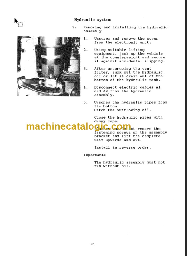 KOMATSU FB16M(V)-1E SHOP MANUAL