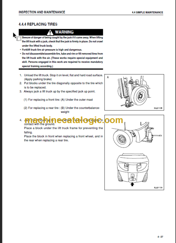 KOMATSU FG10 15 18 20 25 OPERATION MANUAL