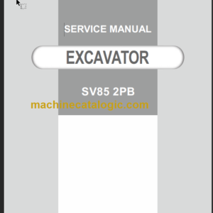 YANMAR SV85 SERVICE MANUAL