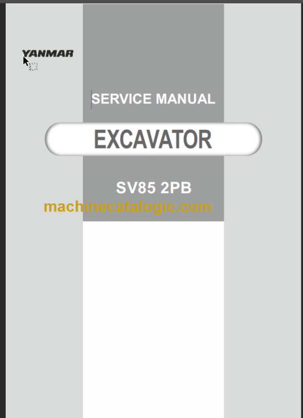 YANMAR SV85 SERVICE MANUAL