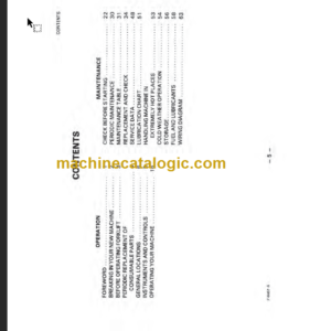 KOMATSU FD20 25 30 35 40 45-4 OPERATION MANUAL