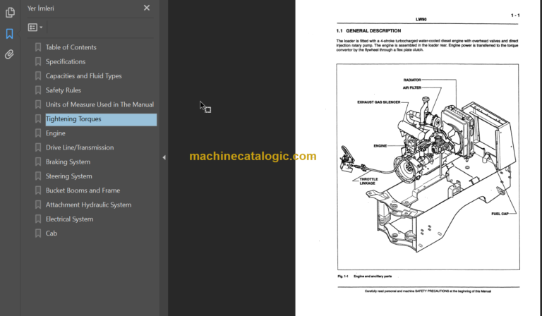 NEW HOLLAND LW90 SERVICE MANUAL