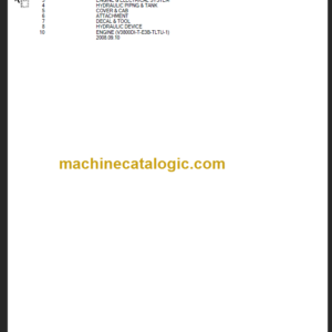 TAKEUCHI TL250 BU3Z004-1 PARTS MANUAL