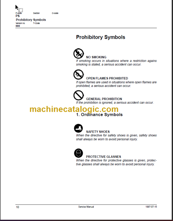 KOMATSU MPF15-1A SM034A Service Manual