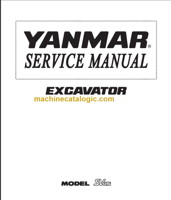 YANMAR SV05 SERVICE MANUAL