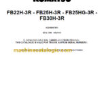 KOMATSU FB22H-3R FB25H-3R PARTS CATALOGUE