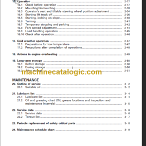 KOMATSU FD150E-7 FD160E-7 OPERATION MANUAL